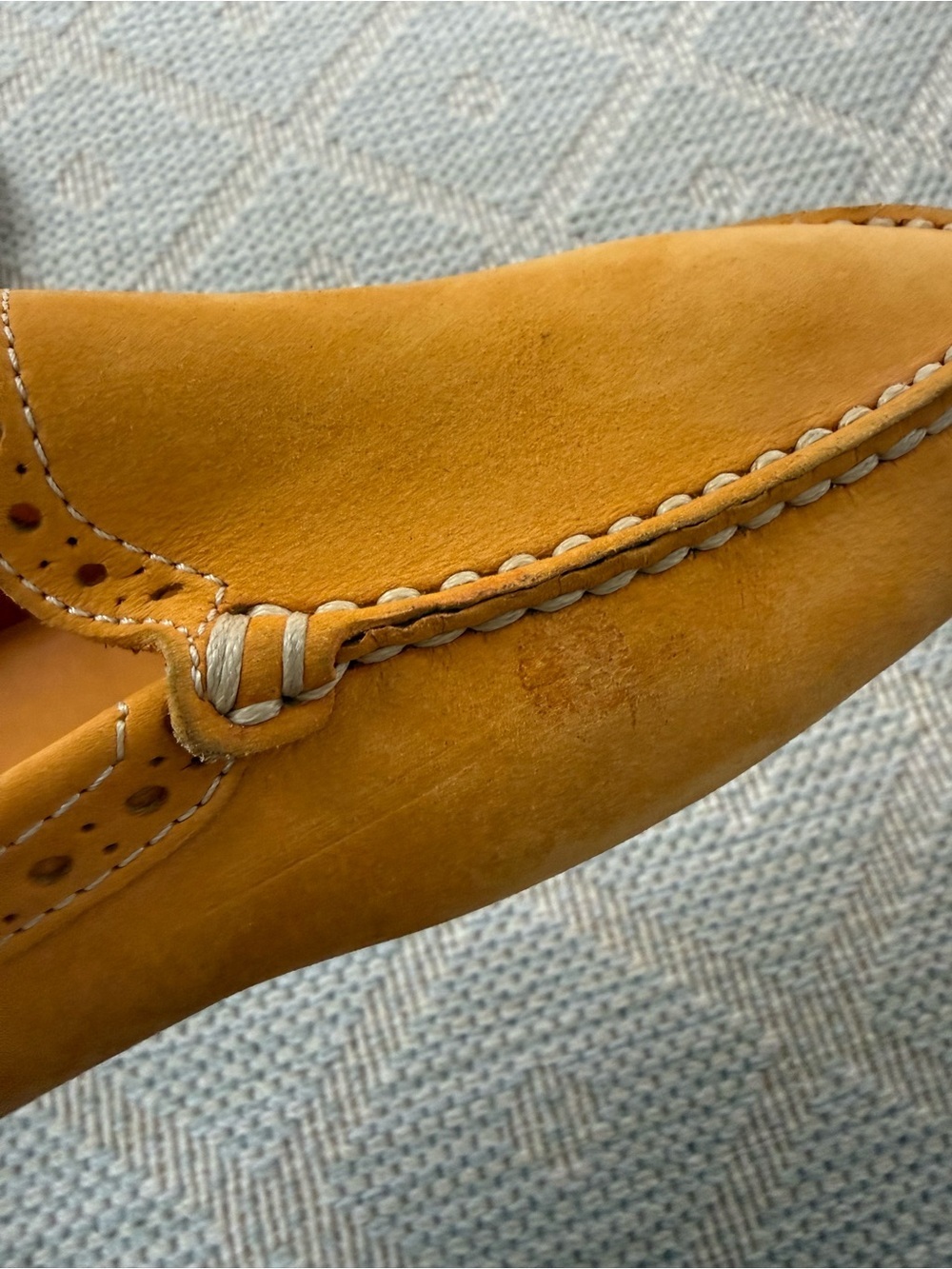 Tod's Women's Suede Slip-On Loafers in Mustard Yellow - Picture 4 of 9